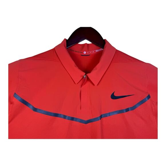 Nike Tiger Woods Velocity Max Blocked Polo Shirt Men XL Orange 833163-852 - Picture 6 of 16